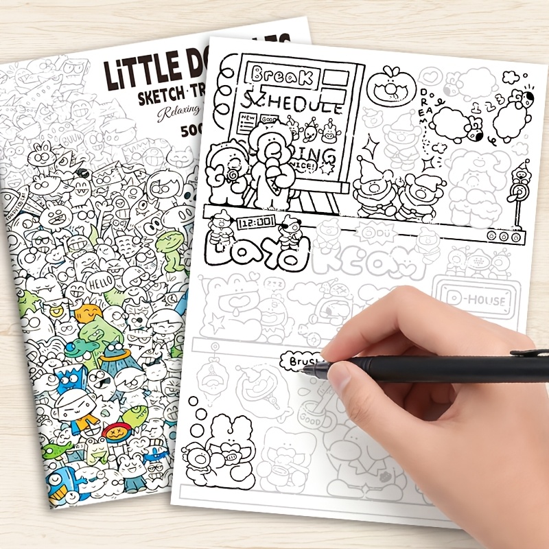 Adult Coloring Book Stress Relief - Книга для раскрашивания с забавными рисунками,