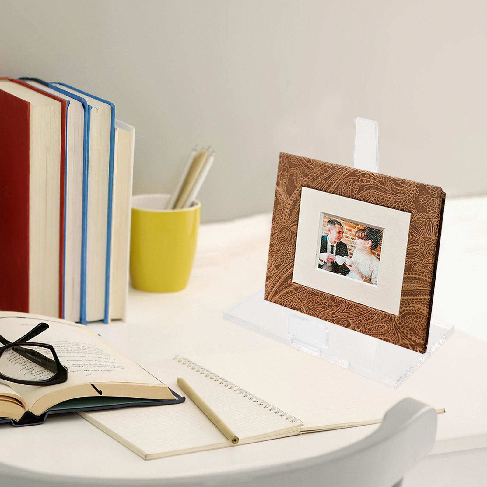 Clear Acrylic Book Stand Holder - Портативная небольшая подставка для фотографий из