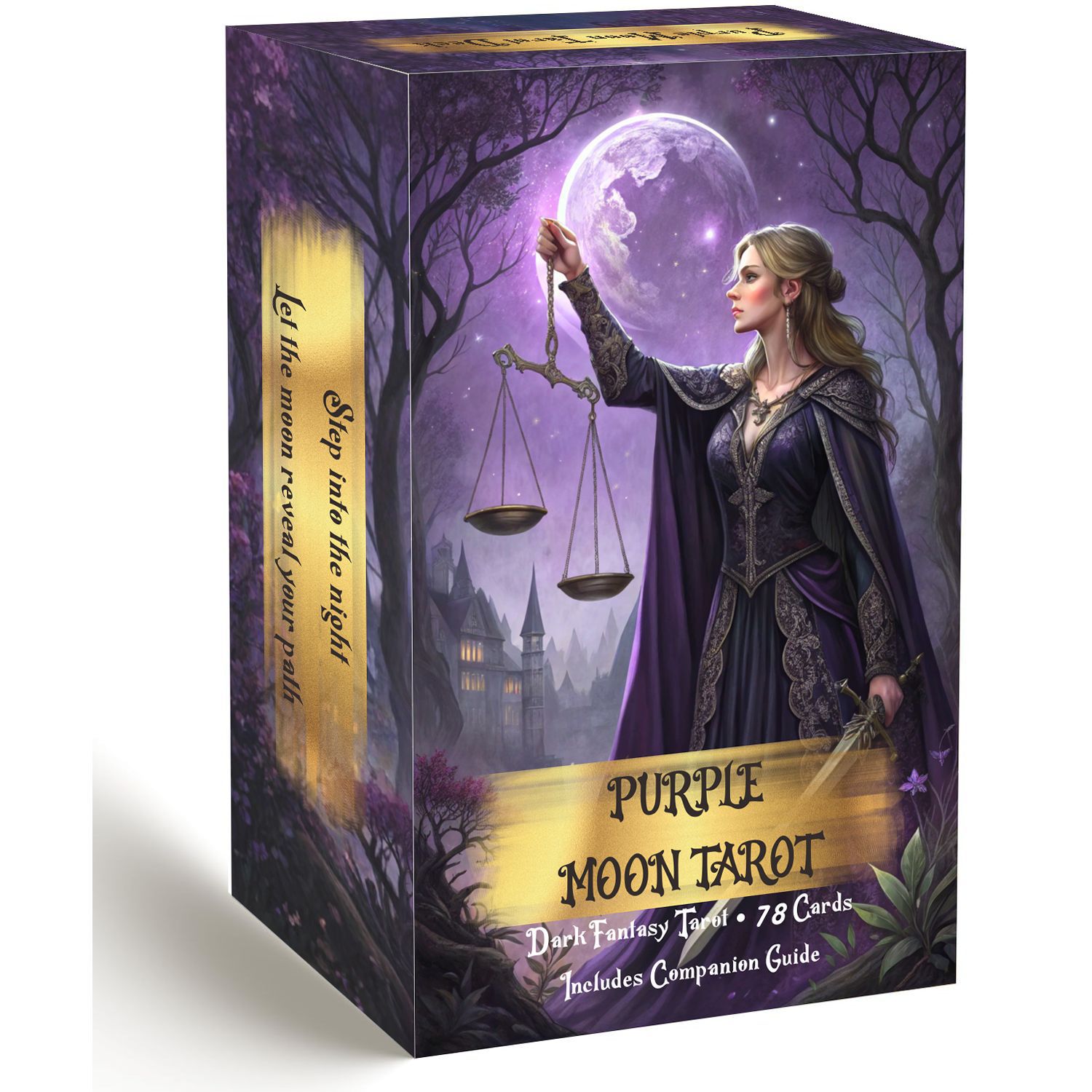 Tarot Deck With Guidebook - Колода карт Таро Purple Moon с