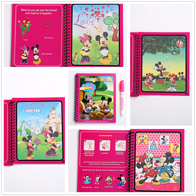 Disney Минни Микки водная живо – обзор и цена Reusable Water Magic Coloring Book
