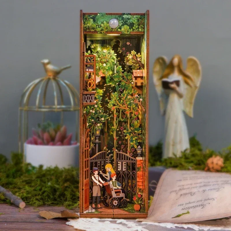 DIY деревянный книжный уголок, – обзор и цена Diy Wooden Book Nook Kit Shelf Insert