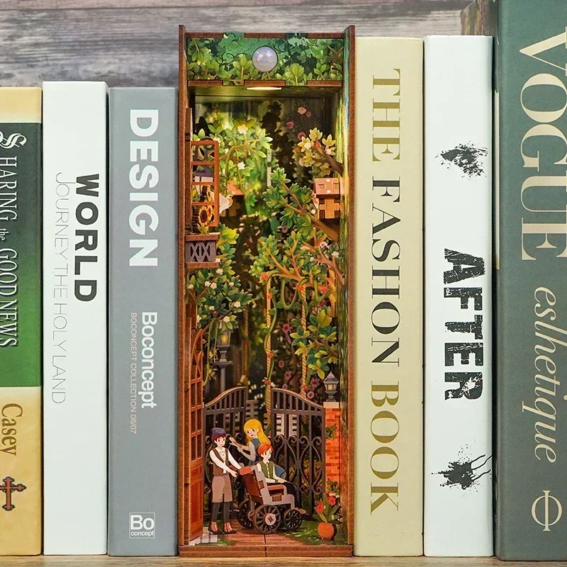 DIY деревянный книжный уголок, – обзор и цена Diy Wooden Book Nook Kit Shelf Insert
