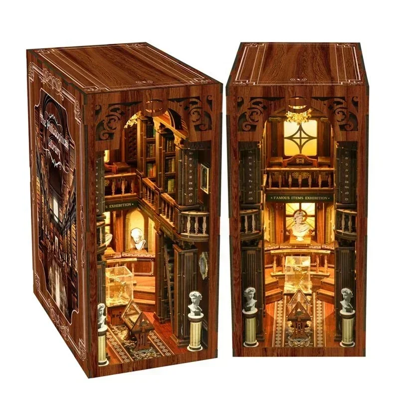 Философская библиотека Casa NE – обзор и цена Diy Wooden Book Nook Kit Shelf Insert